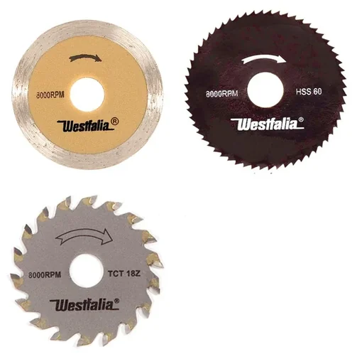 "Saw blade set 3 pcs. for mini plunge saws image"