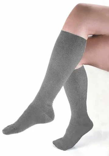 "Support knee highs, light grey, size 44/45 image"