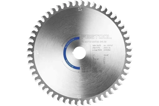 "Circular saw blade HW 168x1.8x20 F/FA52 image"