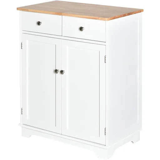 "Cabinet with 2 drawers, white image"