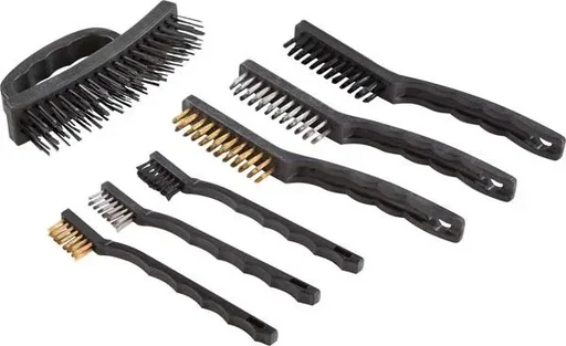 "Wire brush assortment, 7 pieces image"