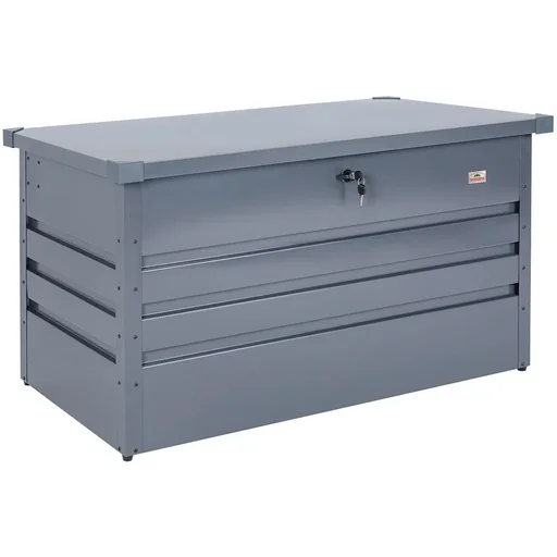 "Steel storage box with lock - 120 x 62 x 63 cm - weatherproof image"