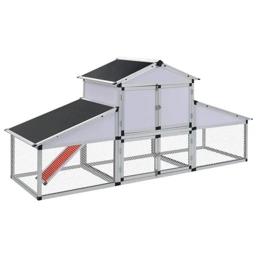 "Chicken coop with run and nesting box Alaun image"