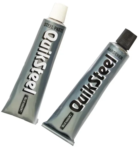 "QuikSteel two-component superglue metal image"