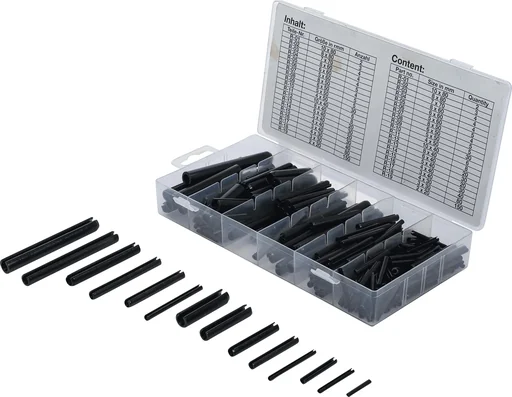 "Hollow split pins/spring pins 450 pieces image"