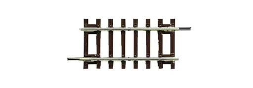 "12 pieces of straight track G¼, length 57.5 mm (quarter standard length) image"
