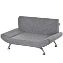 Pet sofa dog sofa dog bed for cats dogs with thick foam softness modern design gray 84 x 56 x 46 cm