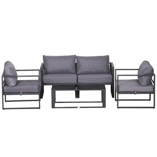 "Garden furniture for 4 people grey image"
