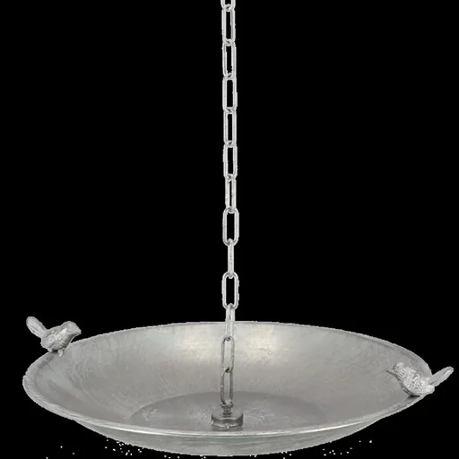 "Rainwater chain with birdbath image"