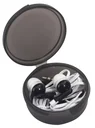 In-ear stereo headphones with 3.5 mm jack plug + storage box