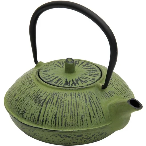 "Cast iron tea kettle - 1100 ml - Green image"