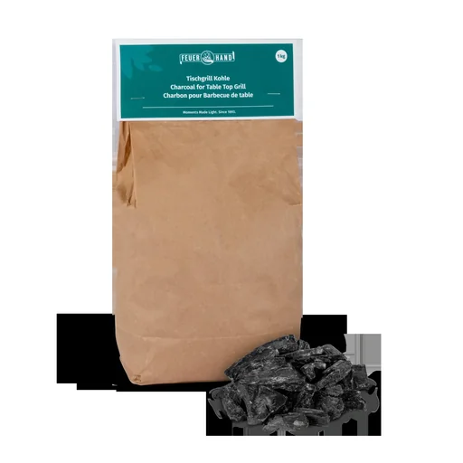 "Table grill coal - special coal for Feuerhand table grills, 1 kg container image"