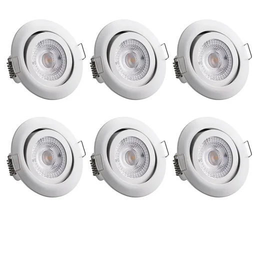 "LED downlight Krog 6 pieces white image"