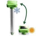 Solar vole repeller with replaceable head
