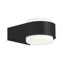 HANAU LED outdoor wall light, black, IP44, 6.5 watts, 650 lm, 4,000 K