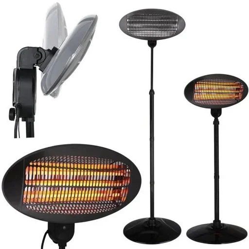"Electric patio heater with 3 settings image"