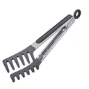 Noodle Tongs Fork 25.5 cm, Edelstahl-Silicone