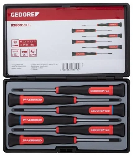 "2K electronic screwdriver set PH+SL 6-piece image"