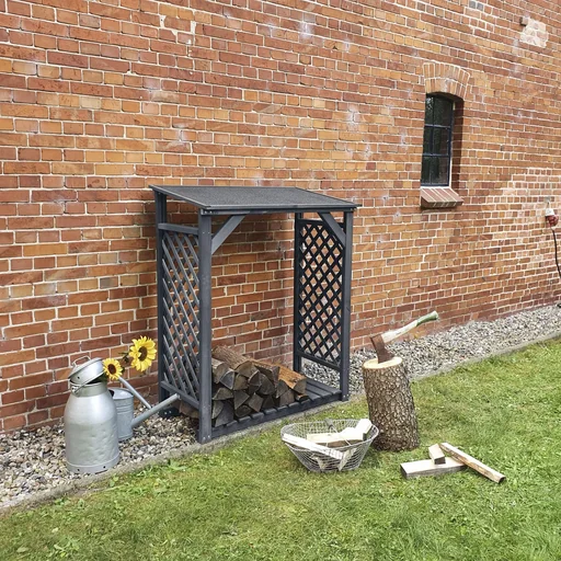"Firewood rack "Speyer" anthracite image"