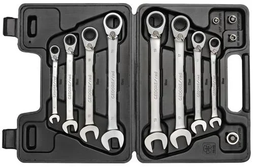 "Ring ratchet wrench set SW8-19 mm 12-piece image"