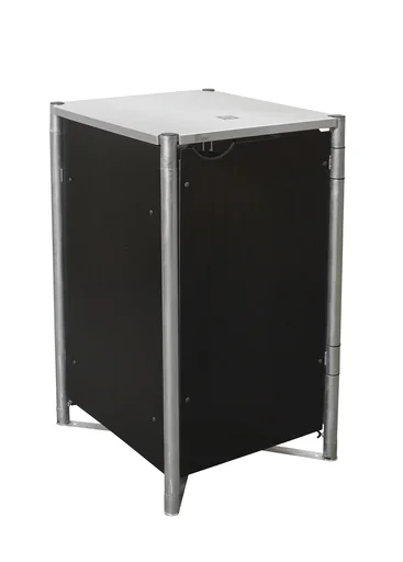 "Garbage can box 1 box, black plastic, for 240 l bins image"