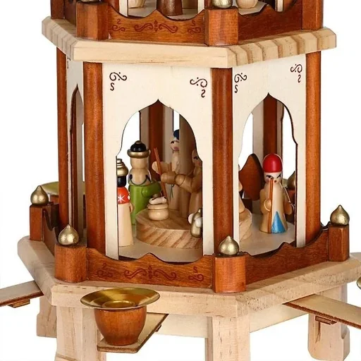 "Christmas pyramid XL classic wooden design image"
