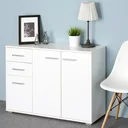 Sideboard / chest of drawers white with 3 doors & 2 drawers