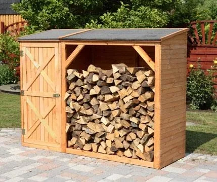 "Firewood combination "Pforzheim" with single cabinet image"