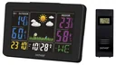 Weather station with color display and radio clock