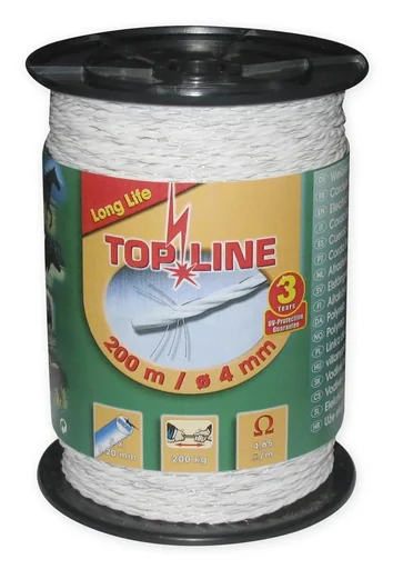 "Electric rope "Top Line", white, 200 m image"