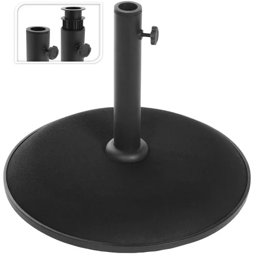 "Pro Garden Parasol Base - Black - Concrete - 30/ 35/ 38 mm - 48 cm image"