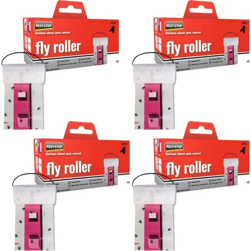 "Pest-Stop Flytraps - Adhesive strips against flies - narrow - 4 pieces image"