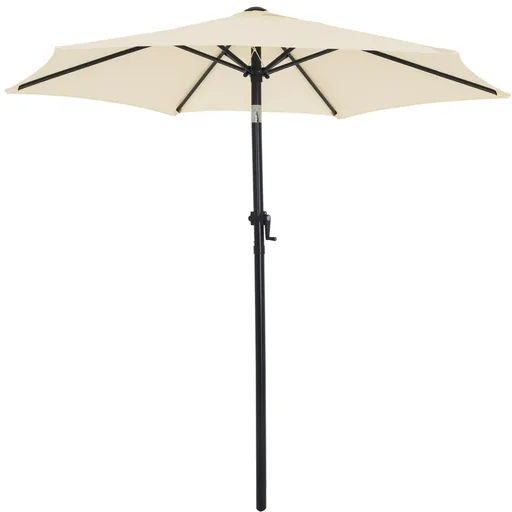 "Parasol Beige Ø200cm UV protection 40+ image"