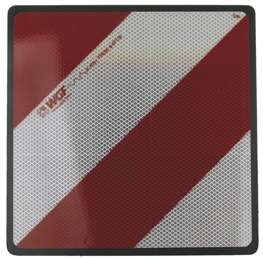 "Warning sign right, 300 x 300 x 5 mm image"