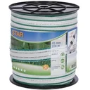 Star band, 40 mm, white/green, 4xcu 0.30+6x stainless steel 0.30