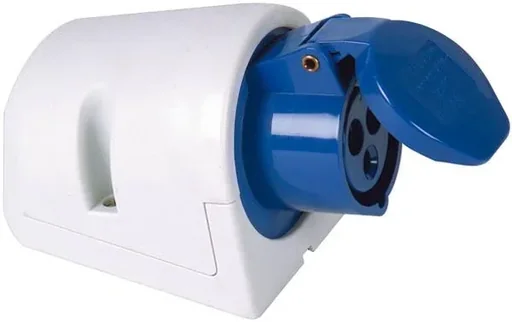 "CEE wall socket 1x16A 230V image"