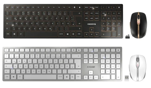 "Wireless keyboard and mouse set DW 9000 SLIM black image"