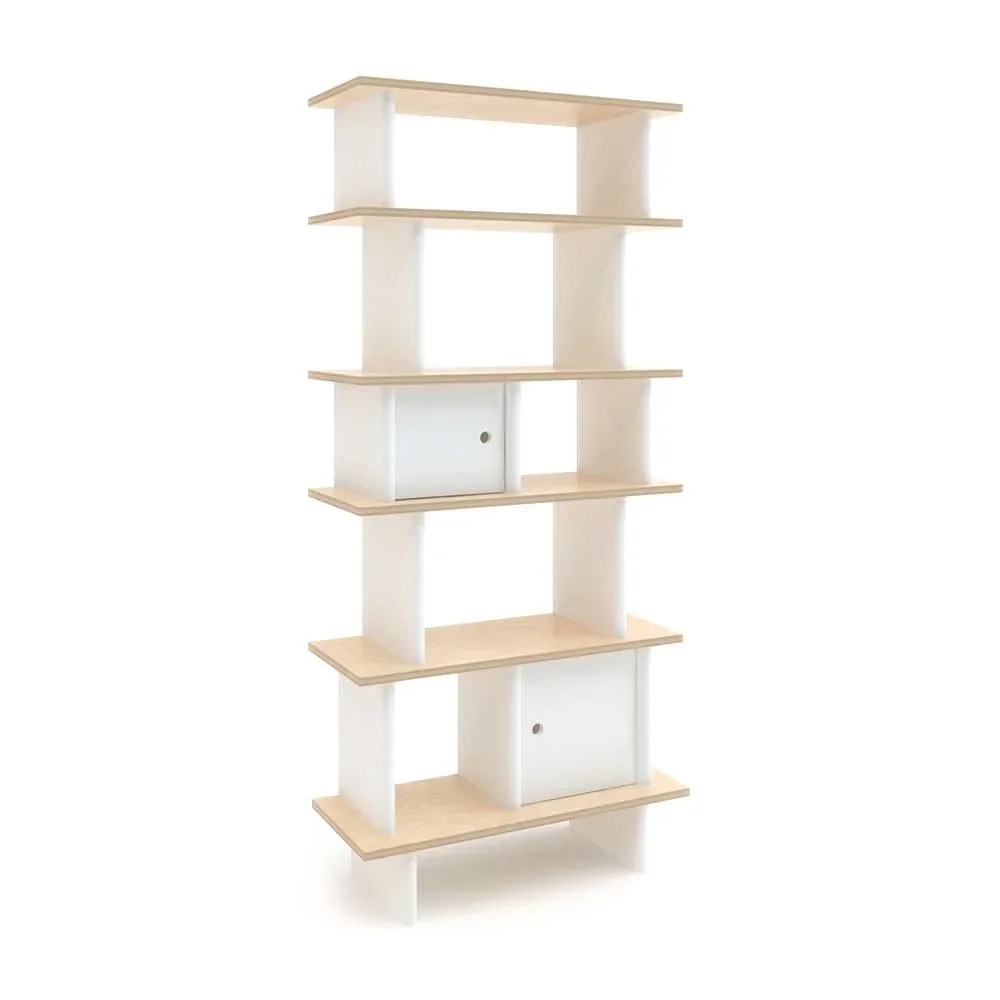 "Oeuf regał Mini Library wąska brzoza z bielą image"