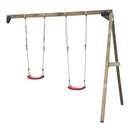 Double swing attachment Roger squared timber for wall mounting or play towers
