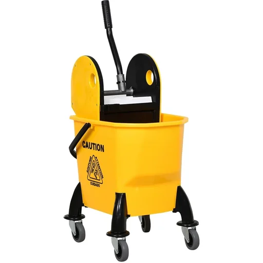 "Mop cart with wringing device image"