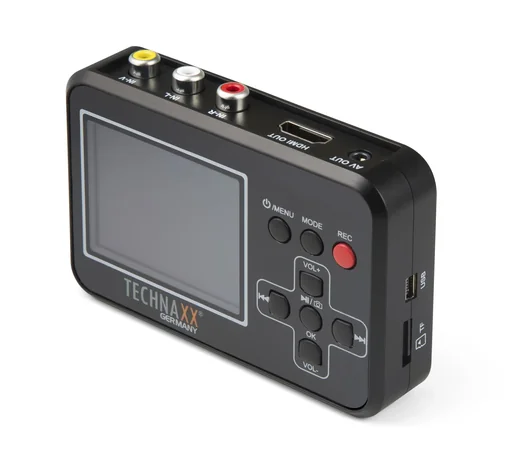 "Video digitizer with display and battery image"