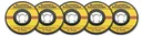 Cutting discs 230 mm - 5 pieces - thickness 2.5 mm, for metal