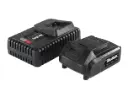 Zestaw startowy 18 V Li-Ion: 1 akumulator 2,0 Ah + 1 szybka ładowarka