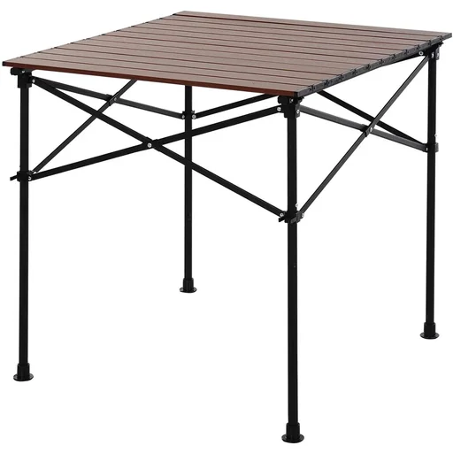 "Picnic table, dark brown image"