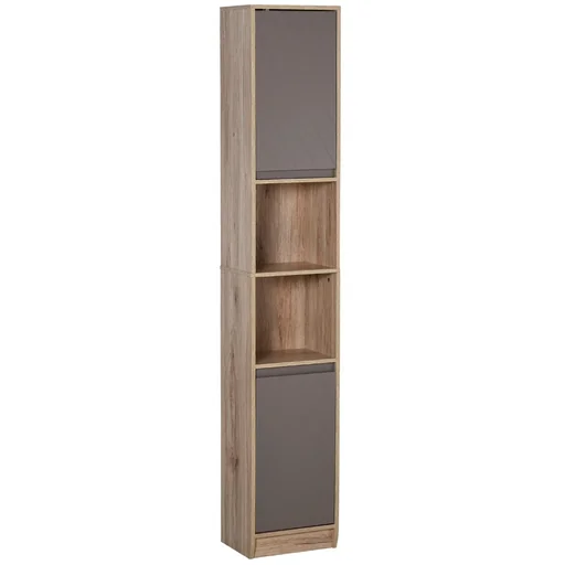 "Wardrobe with 2 shelves and 2 cabinets with doors image"