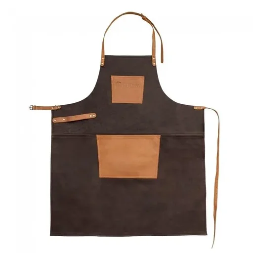 "Buffalo leather apron with neck loop image"