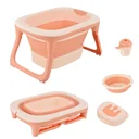 Baby bathtub with sink and shampoo cup