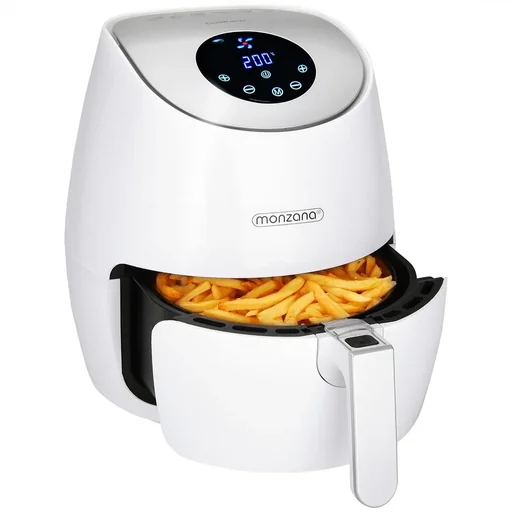 "9-in-1 deep fryer with touch display, 3.6 liters - white image"