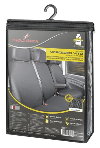 "Custom fit seat covers for Mercedes Vito W639 and Viano W639 made of fabric from 06/2003 to 05/2014 image"