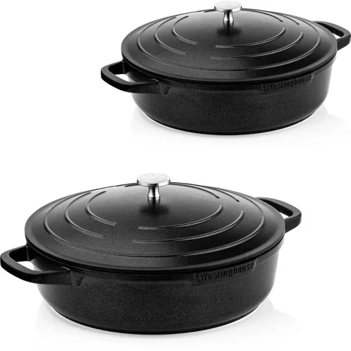 "Performance Series Pots and Pans - Frying Pan 32 cm + Frying Pan 28 cm - Black image"
